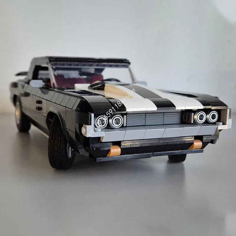 

1300pcs MOC Dodgess challenger R/T 1970 Building Blocks Adult collector Children's Model Construction DIY Christmas toy Gift