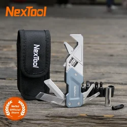 NexTool EDC 조정 가능한 렌치 드라이버 키트 비트 세트, 다기능 도구, 포켓 수공구, 접이식 나이프 파일, 6 in 1