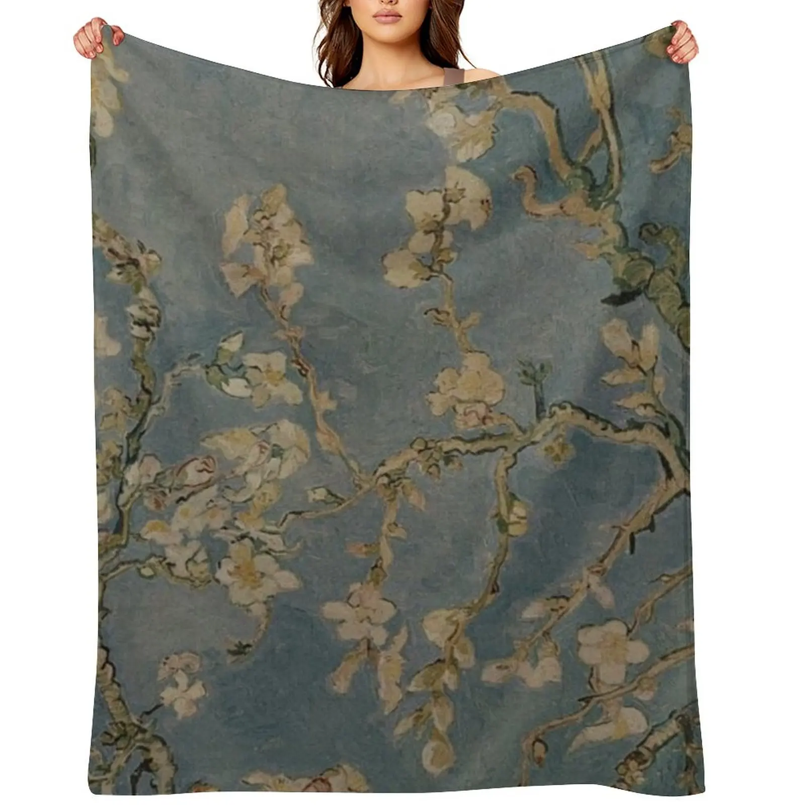 

Blossom flower Throw Blanket Soft Camping Thins Retros Blankets