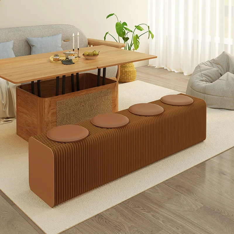 مقعد قابل للطي لغرفة المعيشة، مقعد قابل للسحب، مقعد ورقي، مقعد تغيير الأحذية، مقعد بجانب السرير، ورق الكرافت