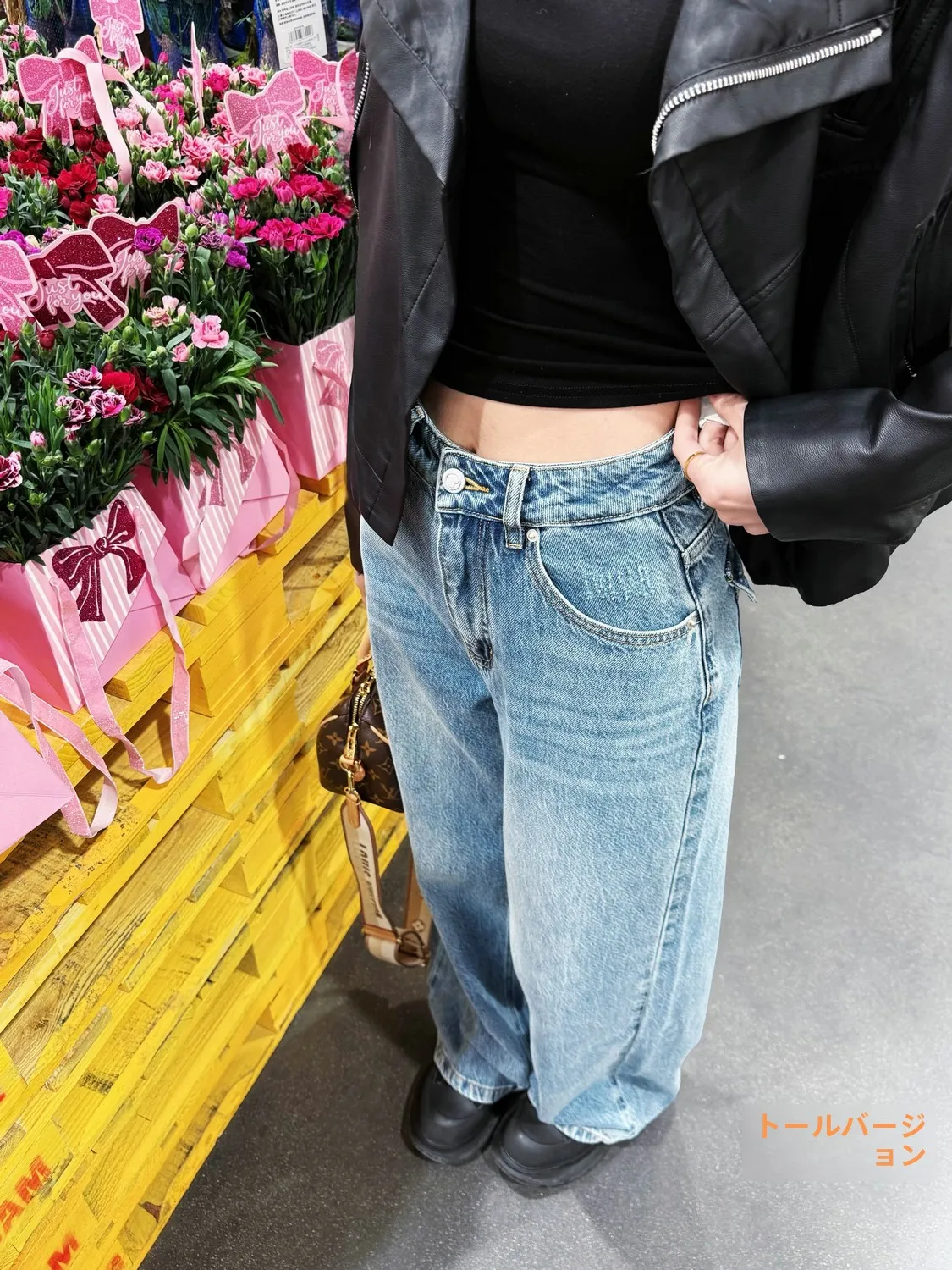 

Loose Long Straight Leg Jeans High Waist Denim Pants Women's Spring Summer Light Blue Tall Size Friendly Floor Length Trousers
