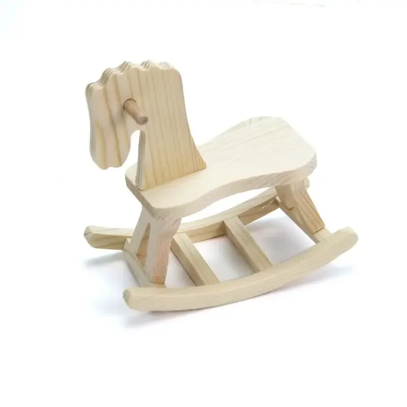 Chaise balançoire l'inventaire en bois blanc, échelle 1:12, scène de jardin, maison de courses, meubles, modèle, jouets, beurre, accessoires de décoration