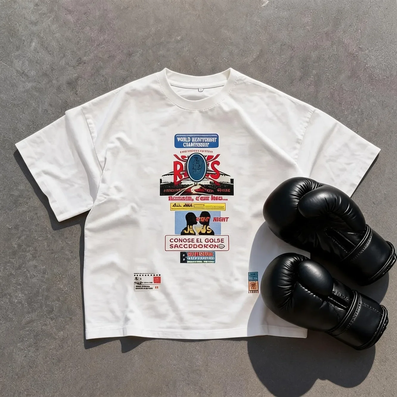 Men's Summer New Fashion Hiphop Slogan Print Short Sleeve T-Shirt
