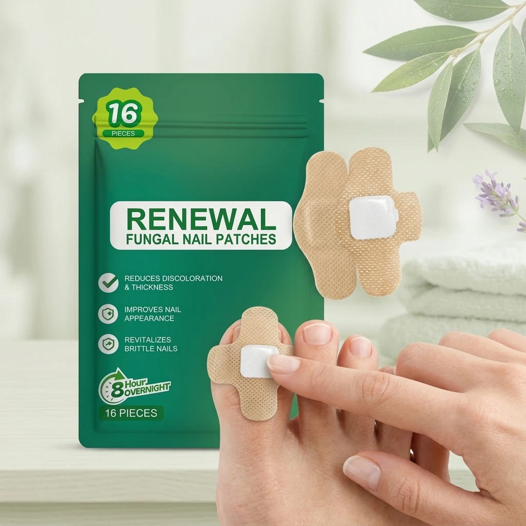 Renewal Nail Patches Nourishing Repair Damaged Nail Reduce Discoloration & Cracked Improving Appearance Foot Nail Repair Sticker