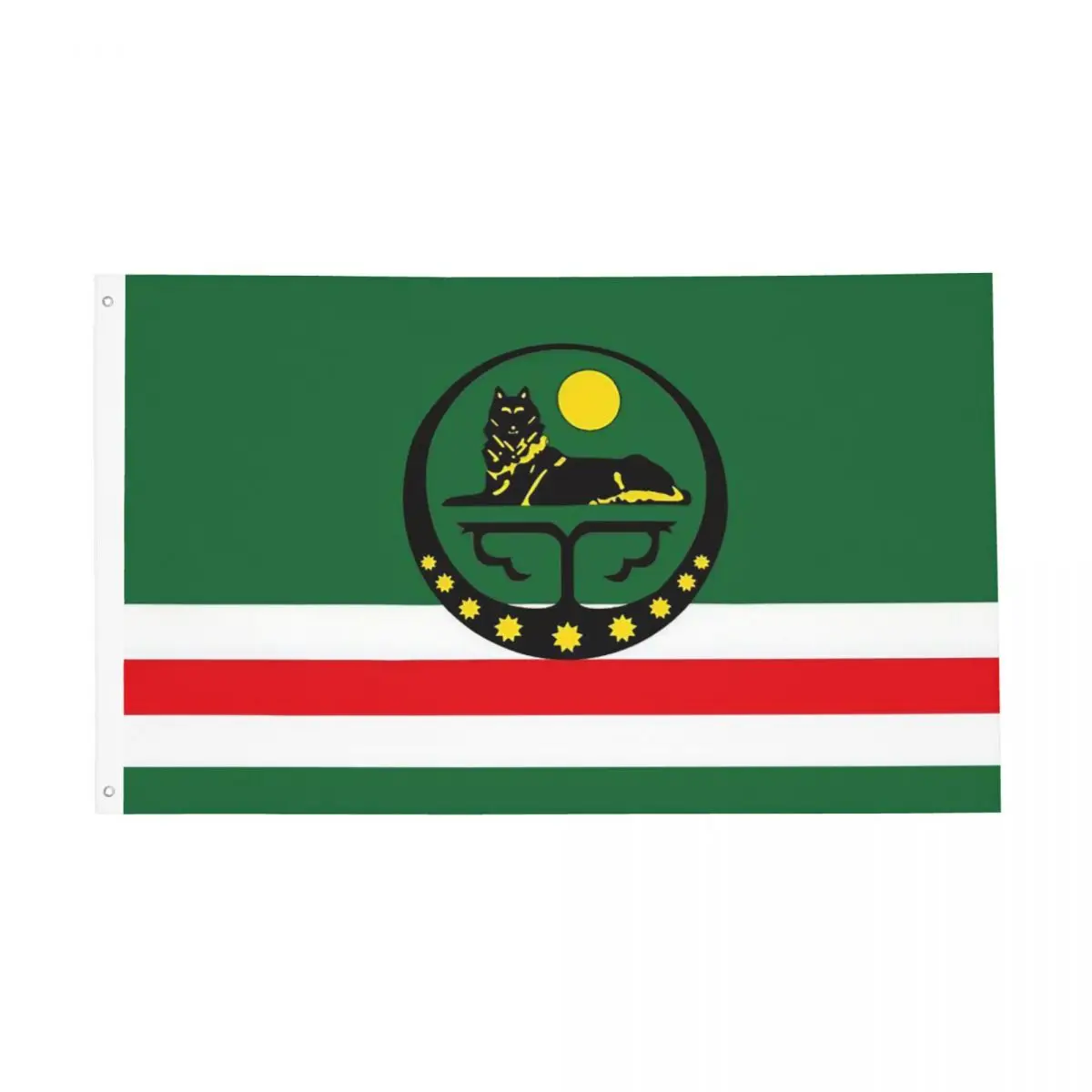 Chechen Republic State Flag Flags Double Sided Outdoor Banner Polyester Home Room Dorm Wall Decor 3x5 FT