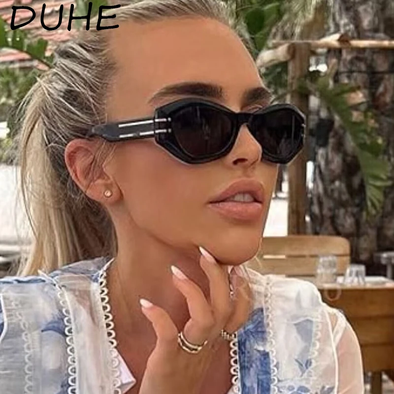 New Cat-Eye Small Frame Sunglasses, Women's Fashion Brand Catwalk Sunglasses, Outdoor Personality And Versatile Sunglasses UV400