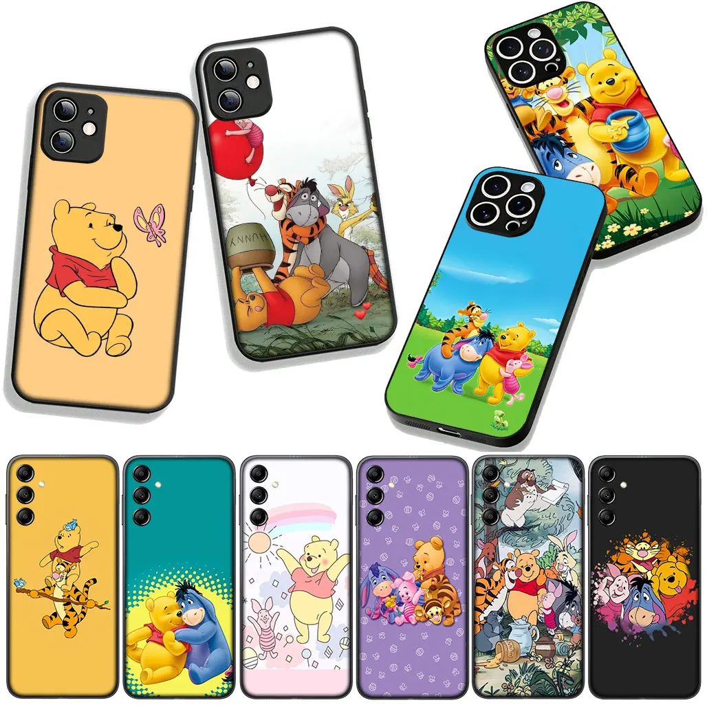 Для Motorola Moto G54 G05 G24 G45 G55 G75 G85 G15 Power Edge 50 30 Ultra Fusion 40 neo Pro Чехол Winnies Bear Poohs Tigger Eeyore
