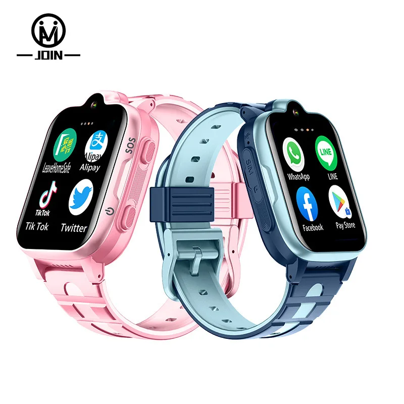 All Netcom 4G Smart Watch Students Children's Video Call Phone Taiwan Location IPS Square Sim Magnetic Men Women Hong Kong