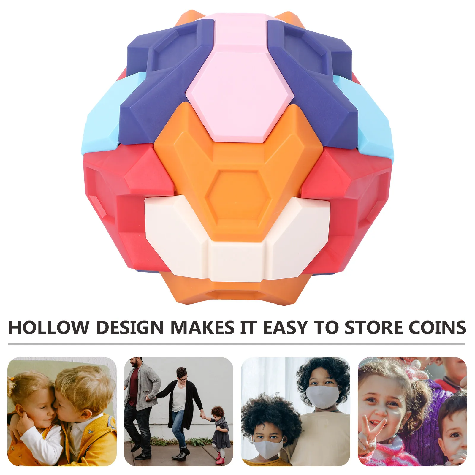 

1Pcs Early Education Money Box Building Block Coin Bank Saving Pot for Boys Girls Home Decor Saving Pot Children Coin Bank