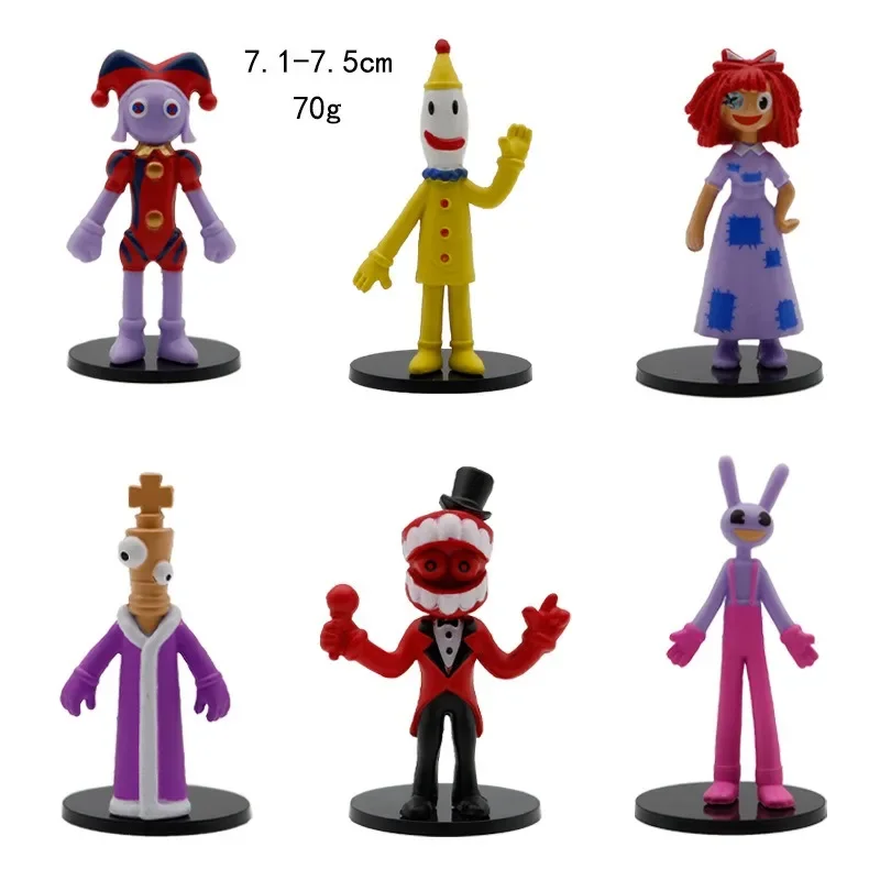 The Amazing Digital Circus Figure Set Toy Digital Circus Gummigoo Figurines Pvc Toys Jax Clown Ponmi Pomny Action Figures Set