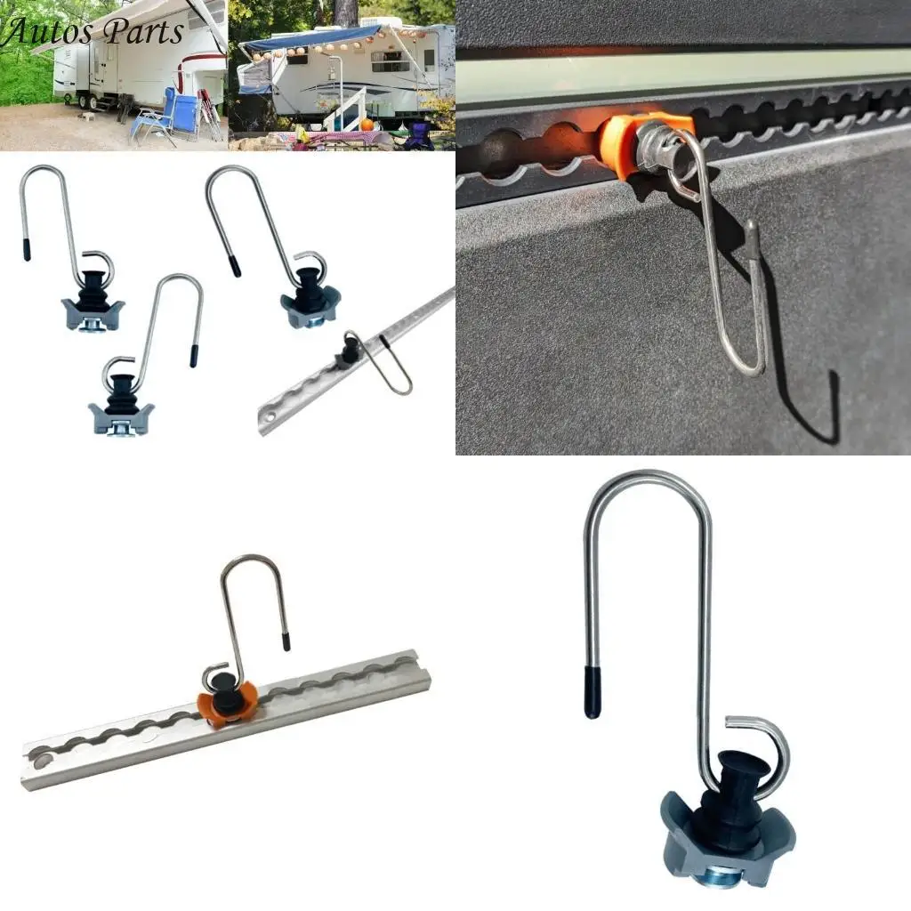57BA 1/4pcs Tie Down Anchors Hooks for Airline Securing Cargo Hauling Accessory