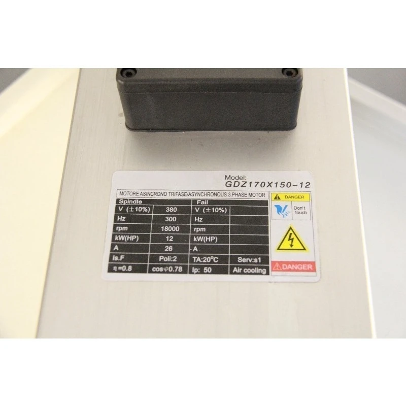 ER32/ER40 12kw 18000rpm Wood Carving square air Cooled Electric Spindle Motor for CNC Machine