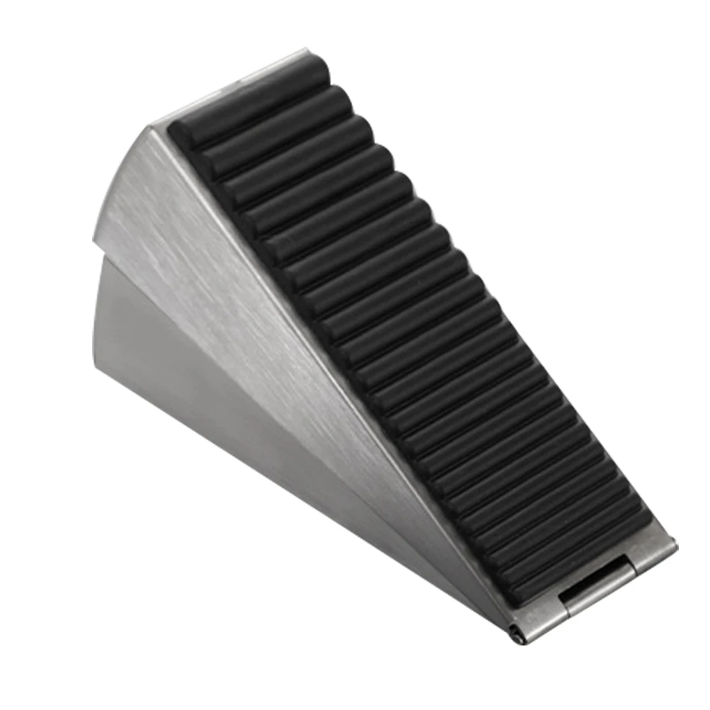 

Heavy Duty Windproof 304 Stainless Door Wedge Stopper Steel Wedge Security Door Stopper Security Holder Sliding Garage Outdoor