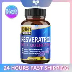 Resveratrol Capsules - Antioxidant Supplement to Support Circulatory Health and Overall Wellness - Non-GMO