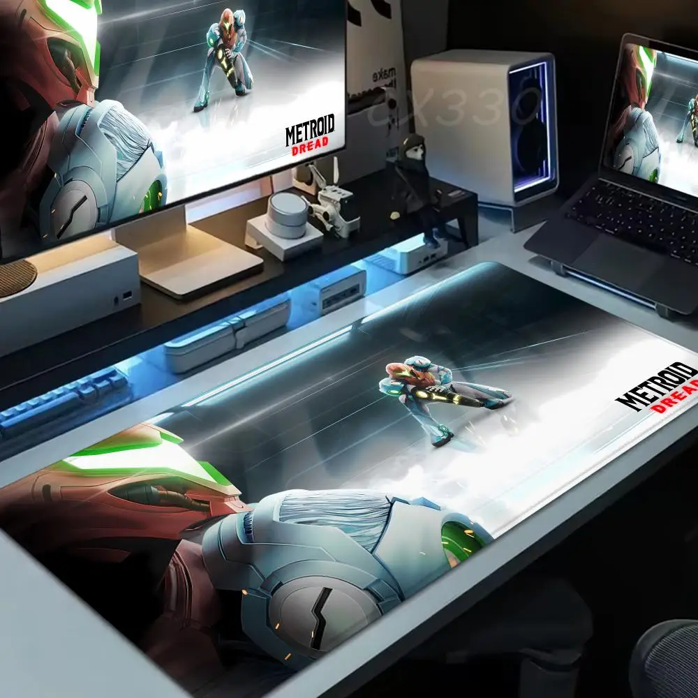 M-Metroids マウスパッド 大型コンピュータマウスパッド オフィス 1000x500mm XXL PC ゲーマー 滑り止めゴム製キーボードデスクマット