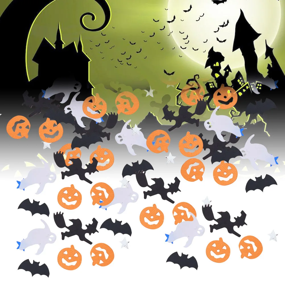 

Pumpkin Bat Halloween Table Confetti Party Decoration Scatters Funny Creative Halloween Party Decors Scatters Confetti