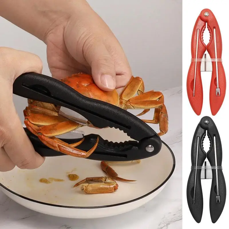 Crab Crackers And Tools 4 PCS Stainless Steel Crab Claws Picking Tools Anti-Slip Seafood Tools Nut Cracker For Crab Legs Kitchen