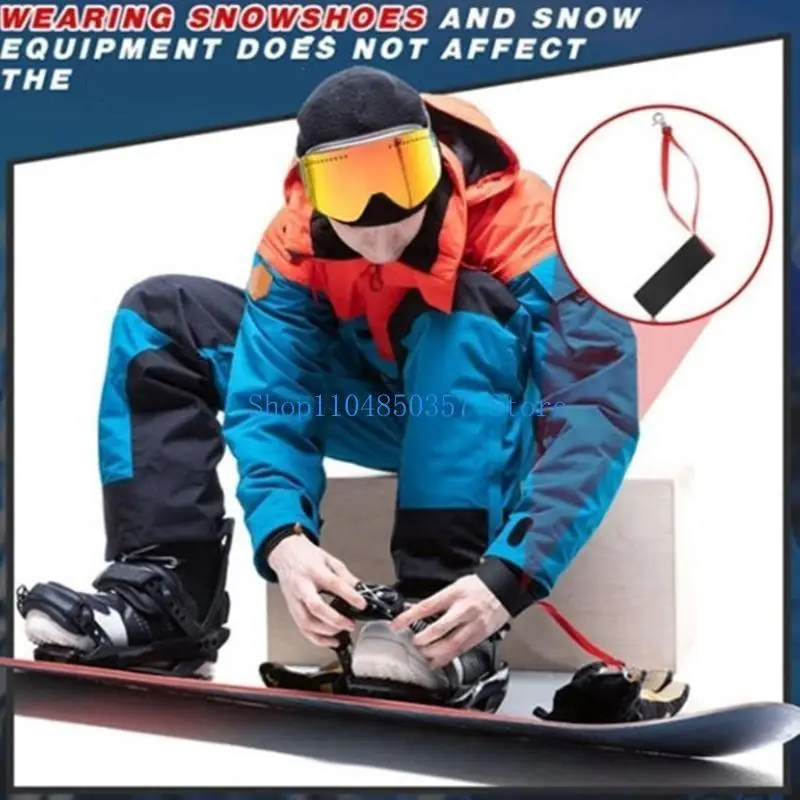 5asd 4 قطعة قفاز رياضي أحزمة أمان للجنسين قفاز تزلج أحزمة معصم قفازات مرنة للنساء والرجال والأطفال #3