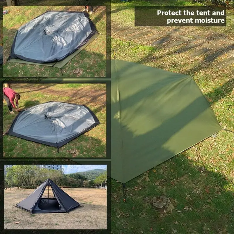 HOTB72A Octagonal Mat 4.1X4.1M Pyramid Hot Tent Ground Outdoor Multipurpose Picnic Tarp Sheet Tipi Tent Waterproof