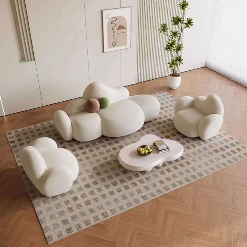 Cloud cream style sofa small apartment special-shaped creative small sofa