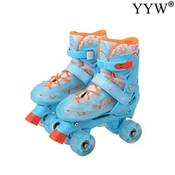 Children Roller Skates Skating Shoes 2023 Girls Women Kids Sliding Quad Sneakers 4 Wheels 2 Row Line Outdoor Beginner Gym Sports