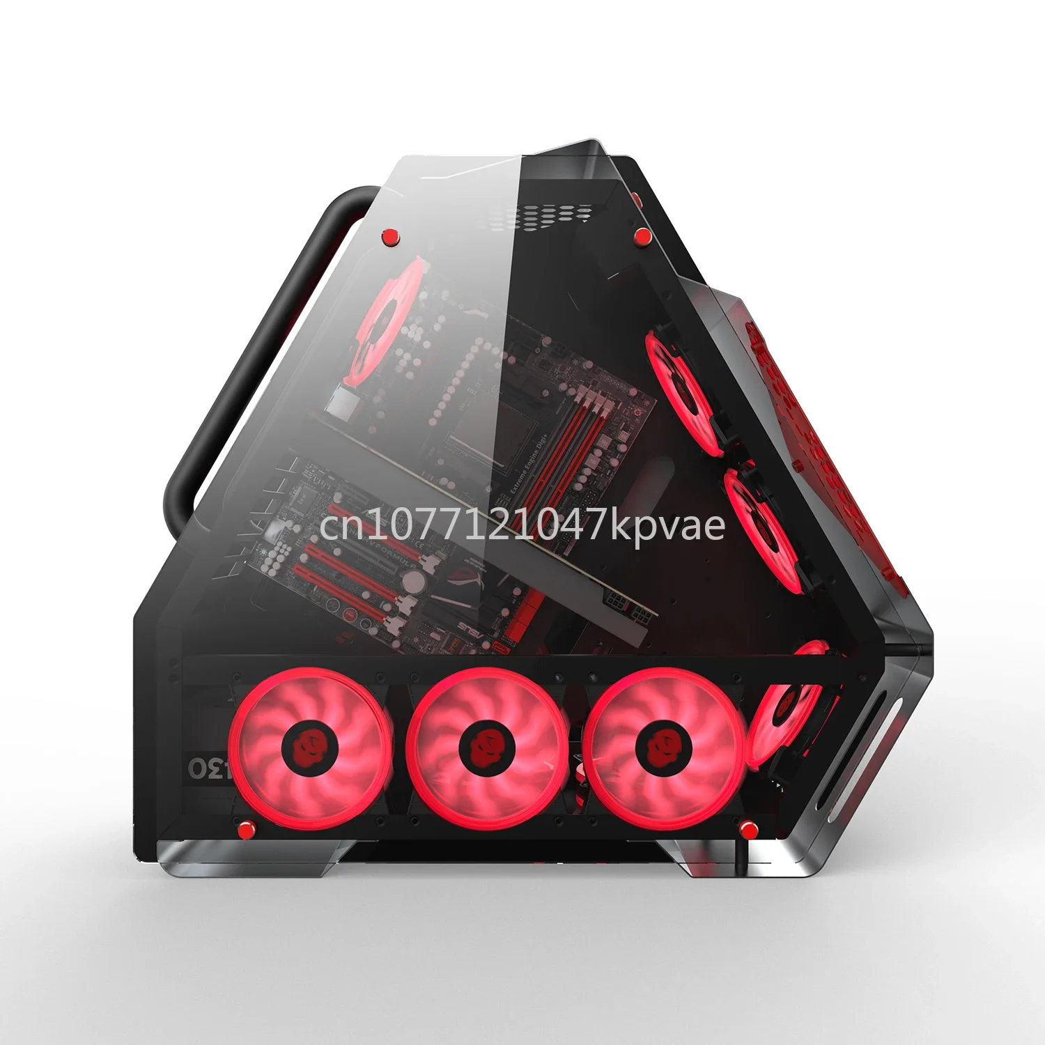 

Lights Custom Metal Mesh Cabinet Computer Case 2020 Attractive 210mm Width Chassis PC with RGB Strip