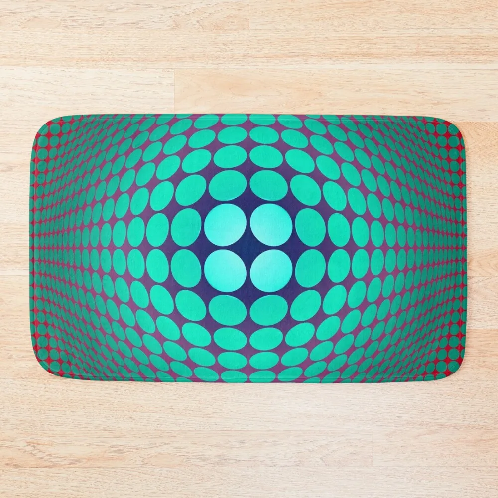 

Copy of Victor Vasarely Homage 58 Bath Mat Bathroom Floors Carpet For Bath Mat