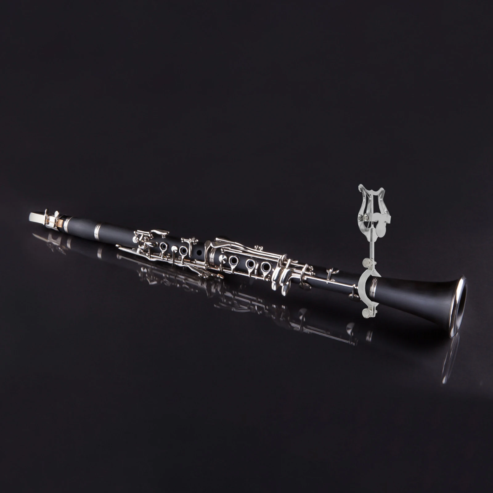 

Clarinet Lyre for Marching Band Trumpet Clips Note Score Clamp Reading Sheet Music Holder Portable Metal Musical Instruments