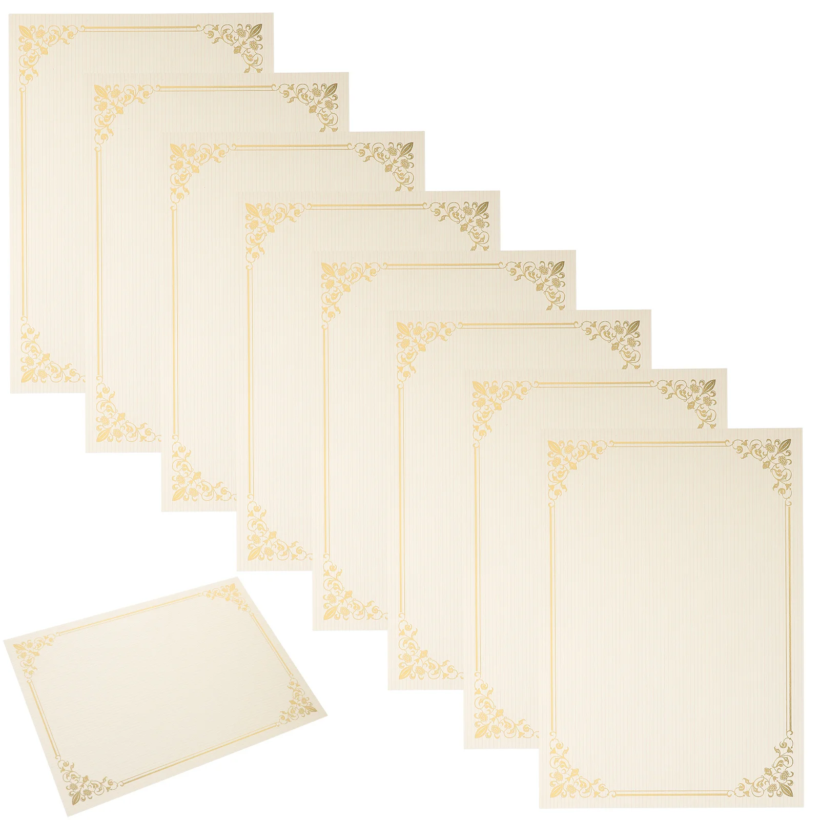 

Printable Blank Certificate Paper 10 Sheets Stylish Borders Elegance Awards Diplomas Home Office Decor Diploma Certificate Paper