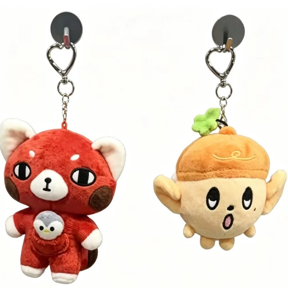 10cm AND2BLE Plush Keychain Zhanghao RICKY HAN YUJIN Cartoon Character Charm Keyring Bag Accessories Gift Fans Collection
