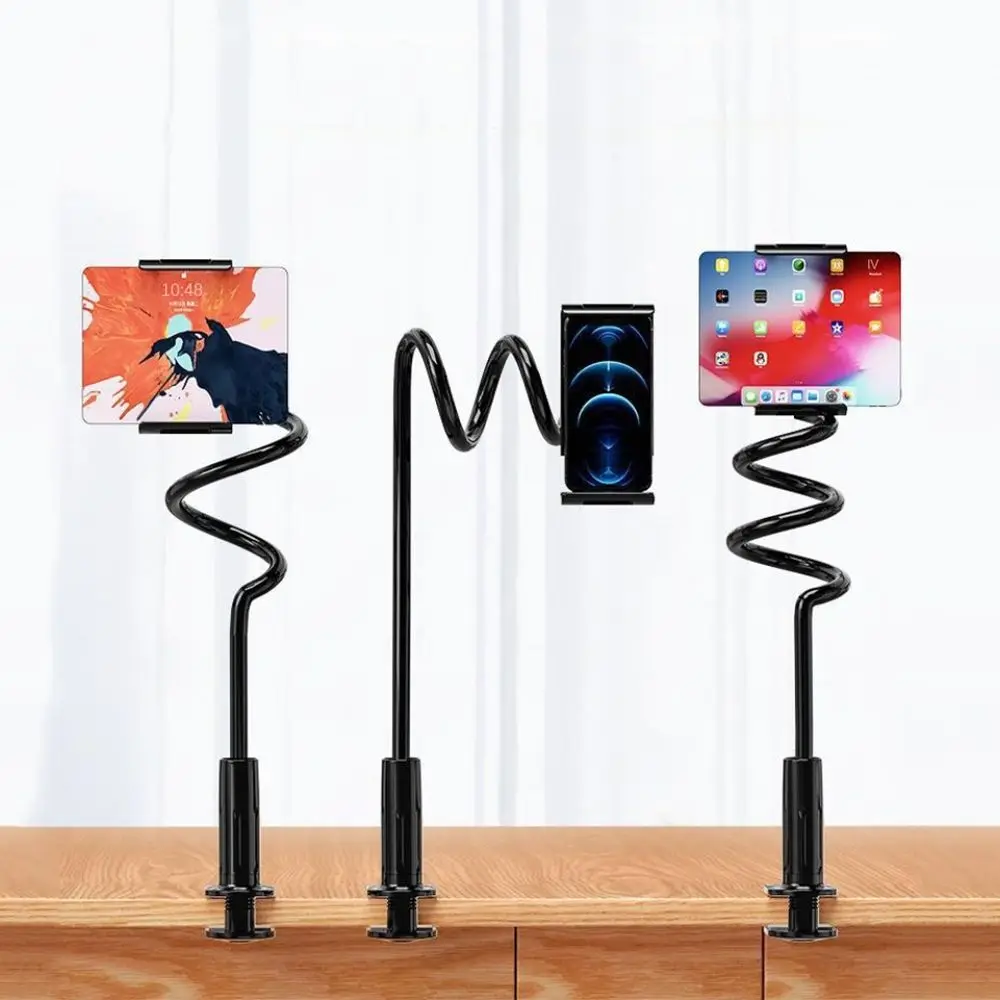 

Длинный держатель для мобильного телефона, гибкий 70/80/90/120 см, прикроватный удлинитель, складной многофункциональный прикроватный зажим, крепление