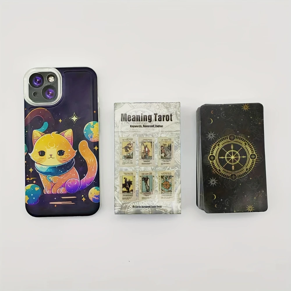 78-tarotkaarten met betekenissen, festivalcadeaus, waarzeggerij Tarotkaartspellen, entertainmentspelkaarten voor gezinsbijeenkomsten