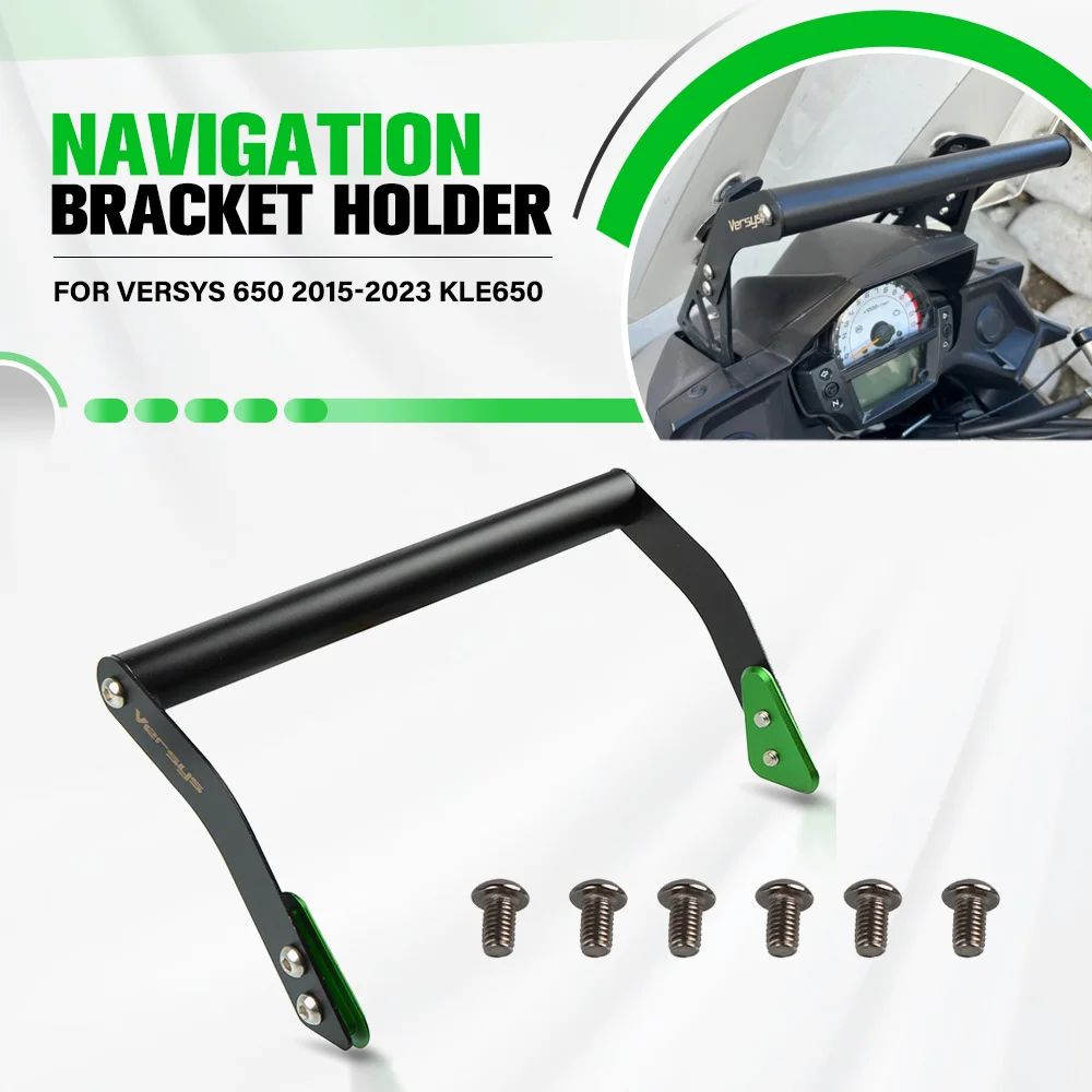 

For Kawasaki VERSYS 650 2015-2023 KLE650 Versys 650 KLE 650 Motorcycle GPS Navigation Plate Bracket Mobile Phone Holder Support