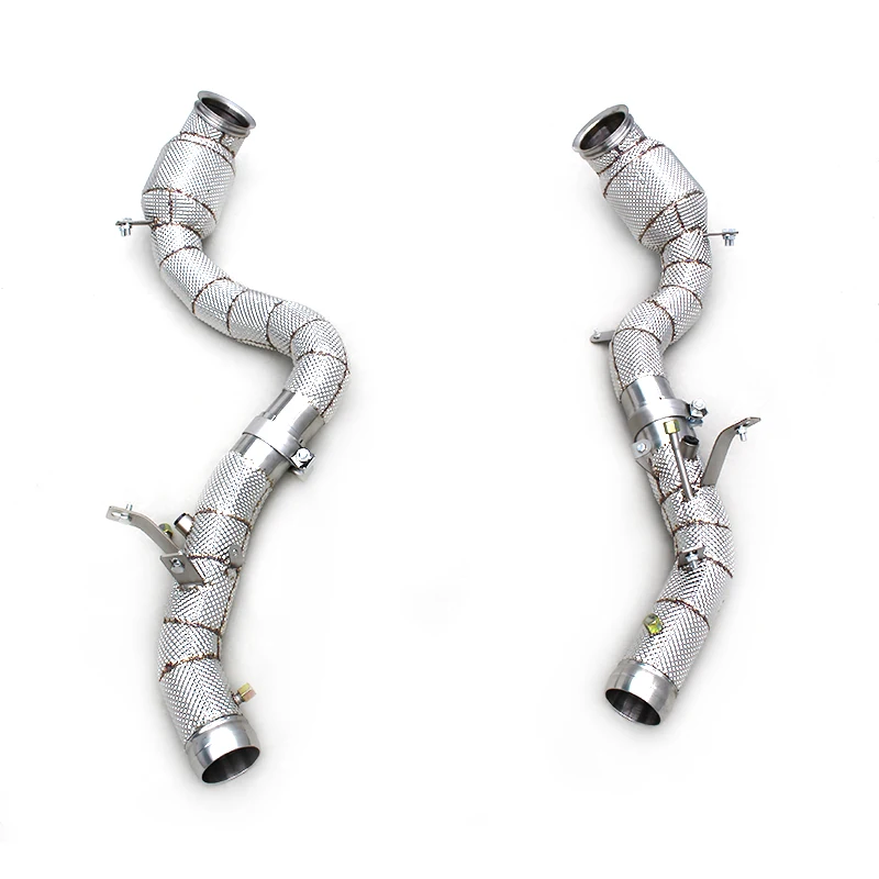 

Custom Header Downpipe With Catalyst For Mercedes-Benz E63/E63S AMG W213 4.0TT 2016-2023 SUS304 High Flow Exhaust System