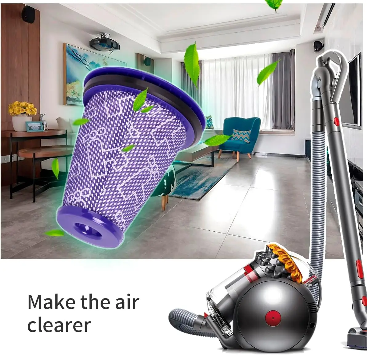 2 قطعة فلتر HEPA قبل المحرك لدايسون CY18 CY22 CY23 CY24 CY25 CY26 CY27 CY28 الكرة الكبيرة مكنسة كهربائية استبدال قطع الغيار