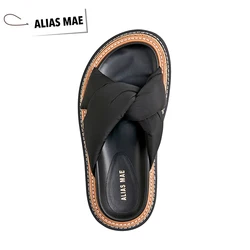 ALIAS MAE VERA Shoes for Women Elegant Thick Bottom Autumn Herringbone Drag 2023 New Women's Pure Handmade Luxury Sizes 35-42