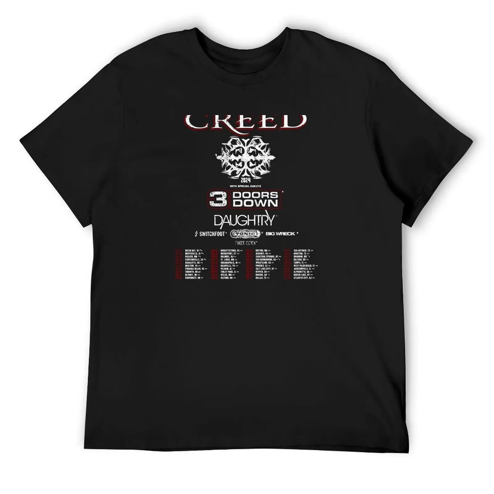

Creed Band 2024 Tour Summer T-Shirt vintage graphic tee oversized t shirt oversized graphic tee big and tall t shirts for men