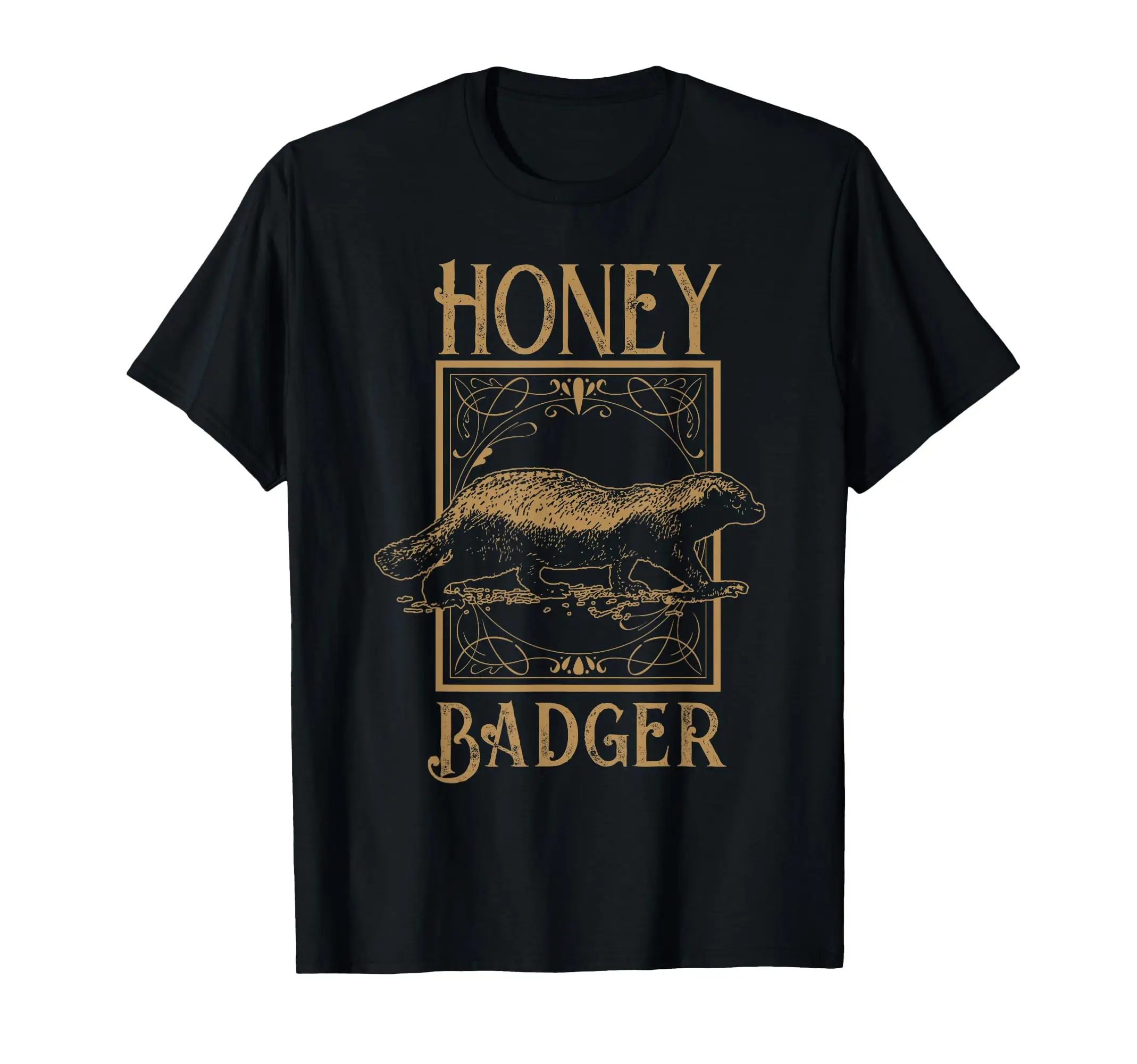 Honey Badger T-Shirt Classic Logo T Shirt and Stickers, Unisex Adult T Shirt Collection