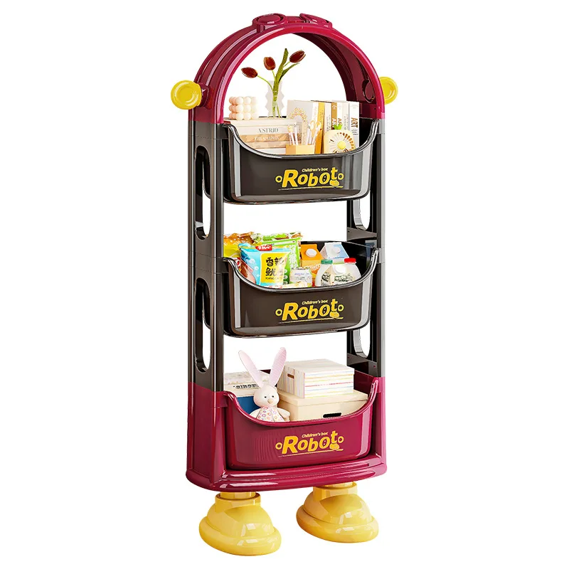 snack-cart-storage-dopamine-color-matching-with-drawer-french-window-living-room-movable-storage-household-children-storage-rack