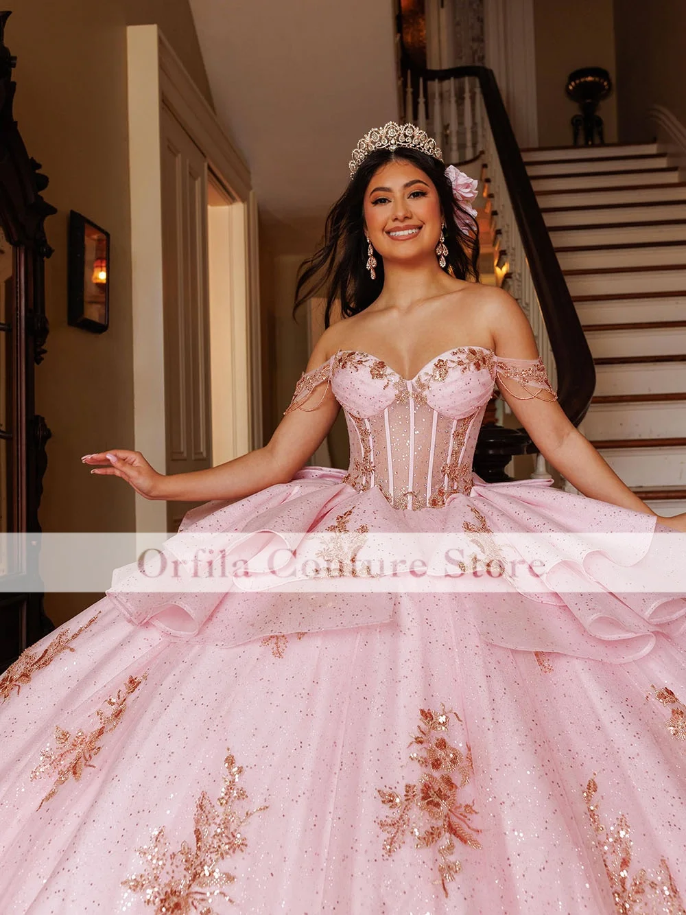 Ball Gown Quincenara Dresses 2026 Off Shoulder vestidos de 15 quinceañera Sweet 16 Prom Gowns Customized