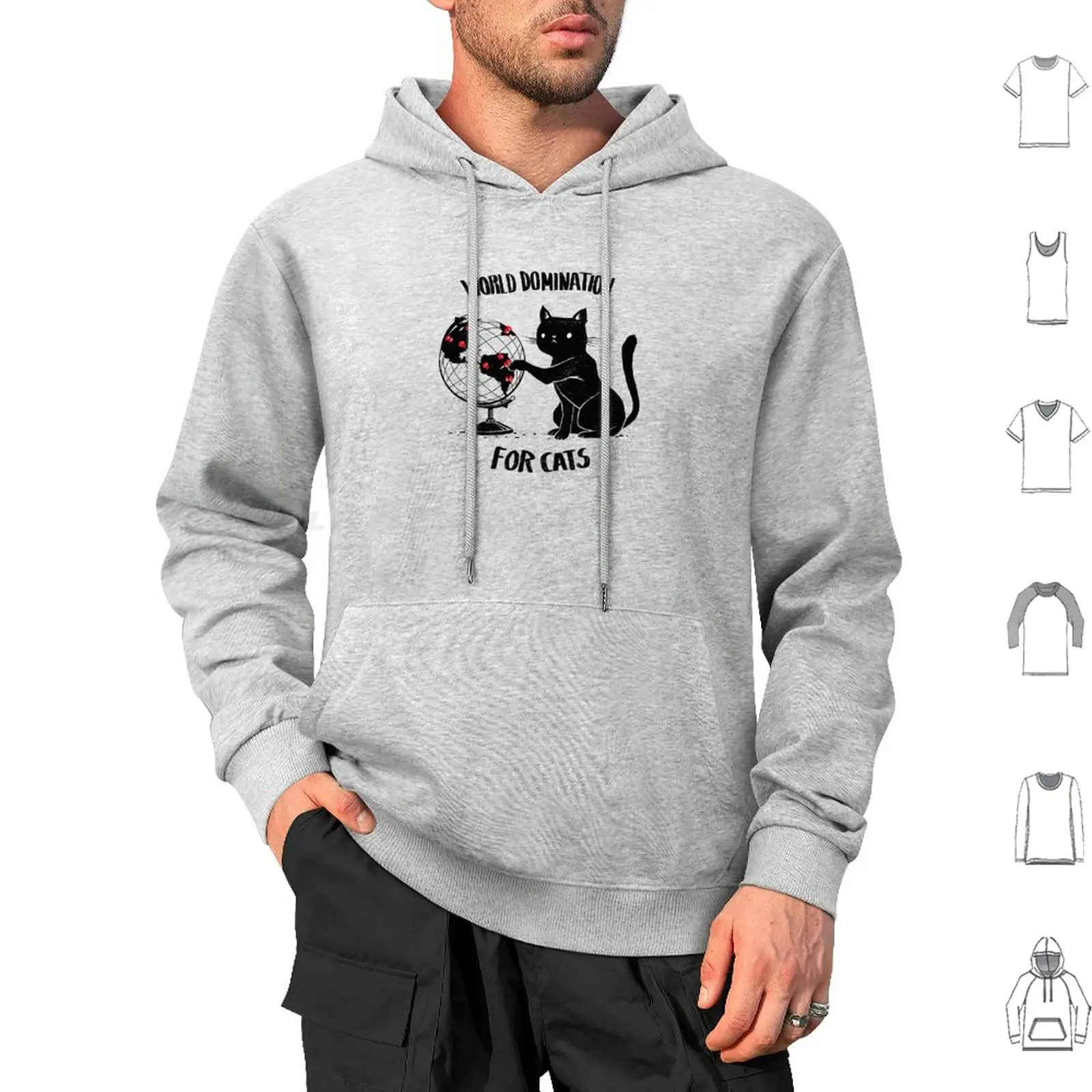 World Domination For Cats Hoodies Long Sleeve World Domination For Cats World Domination Cats Animals Kitten Kitty Cat