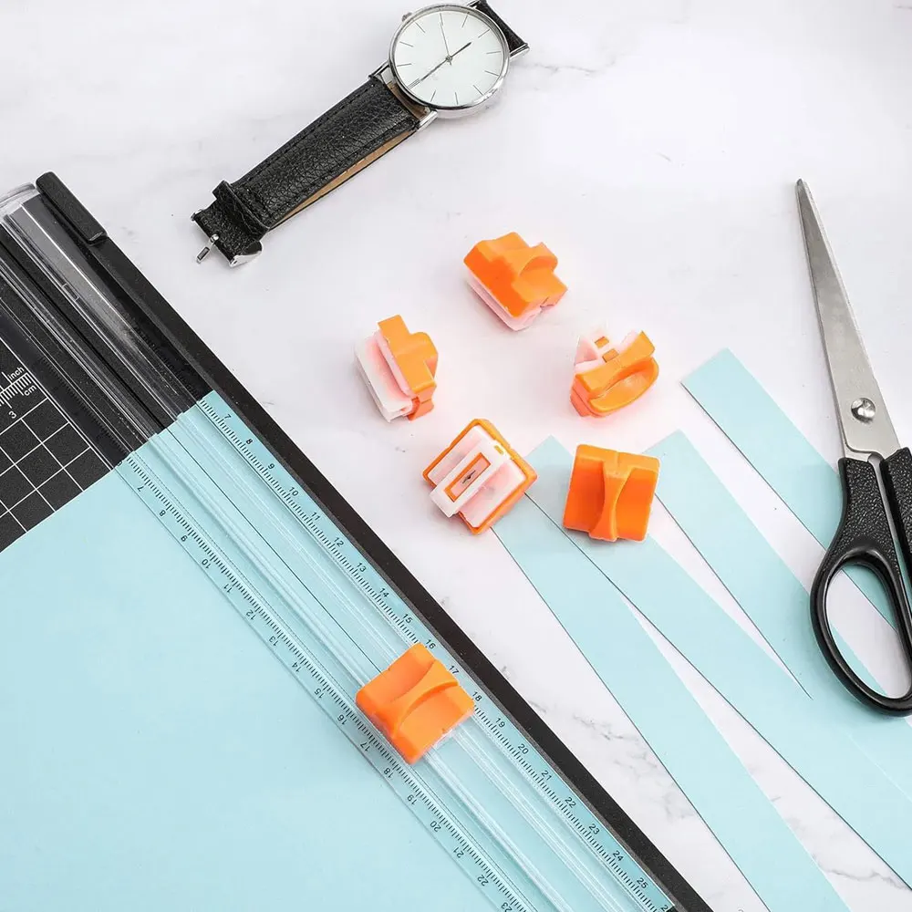 12-Piece Paper Cutter Blade Pack with Replaceable Blades Featuring Automatic Safety Protection, Suitable for A4 Paper Cutters.