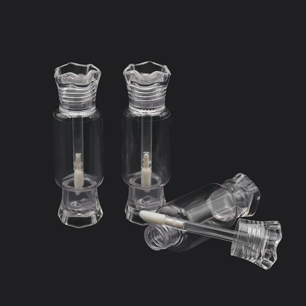 

12pcs Tube Transparent Gloss Subpackaging Tube Diy Color Container Gradient Lightweight Travel Accessories For Lip
