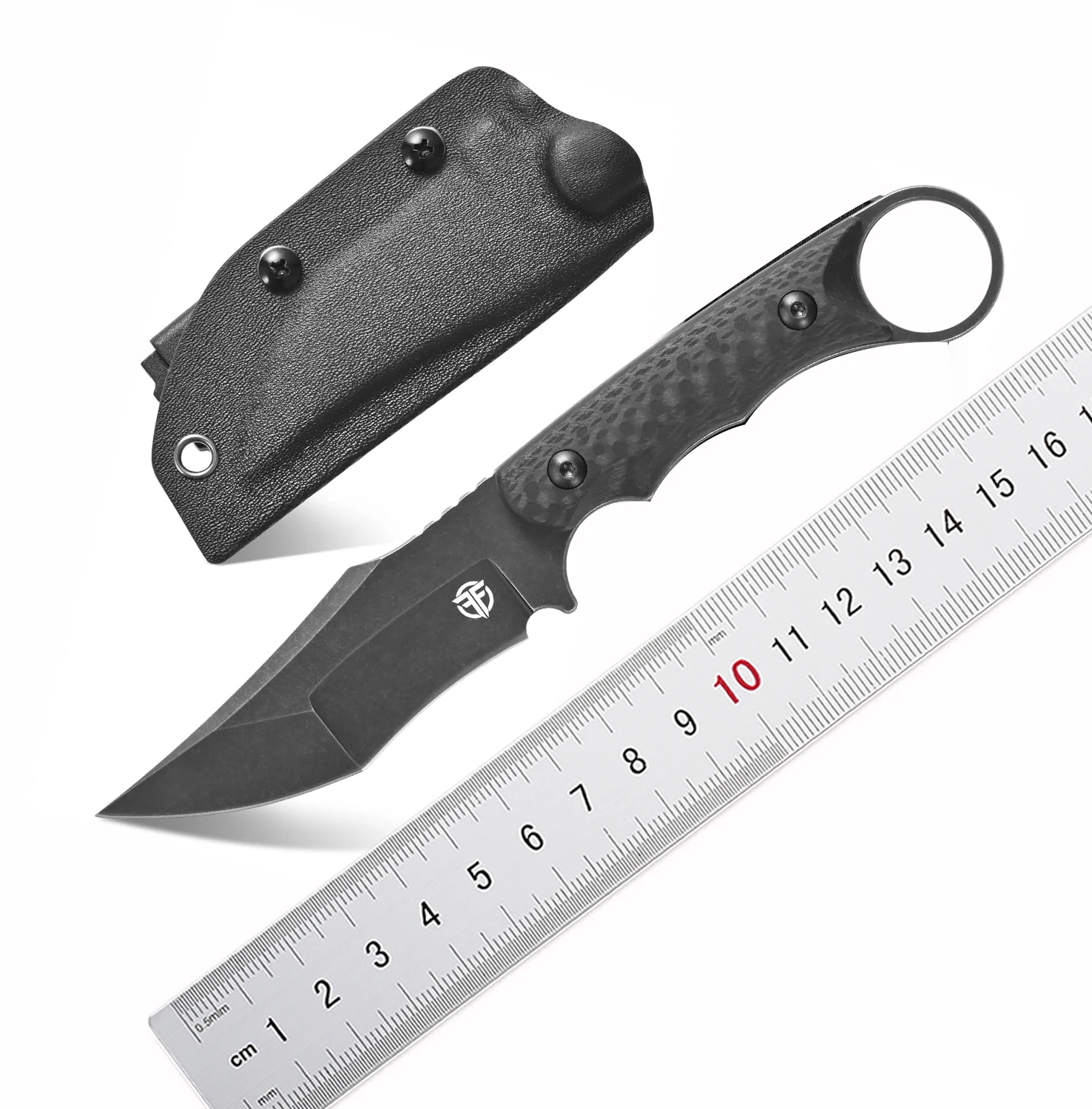 FF107 Micarta Handle Fixed Blade Knife 14C28N Steel Blade Fix straight Knife for Outdoor Camping Working