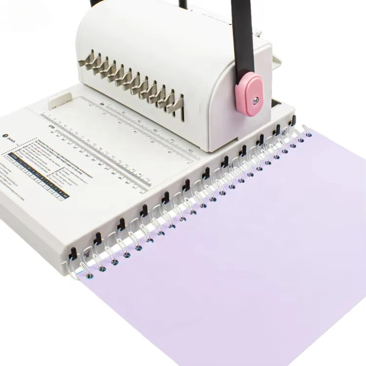 Stylish Easy-to-Operate Manual Comb Binding Machine Sleek Design for Modern Home Office and Workspace Efficiency