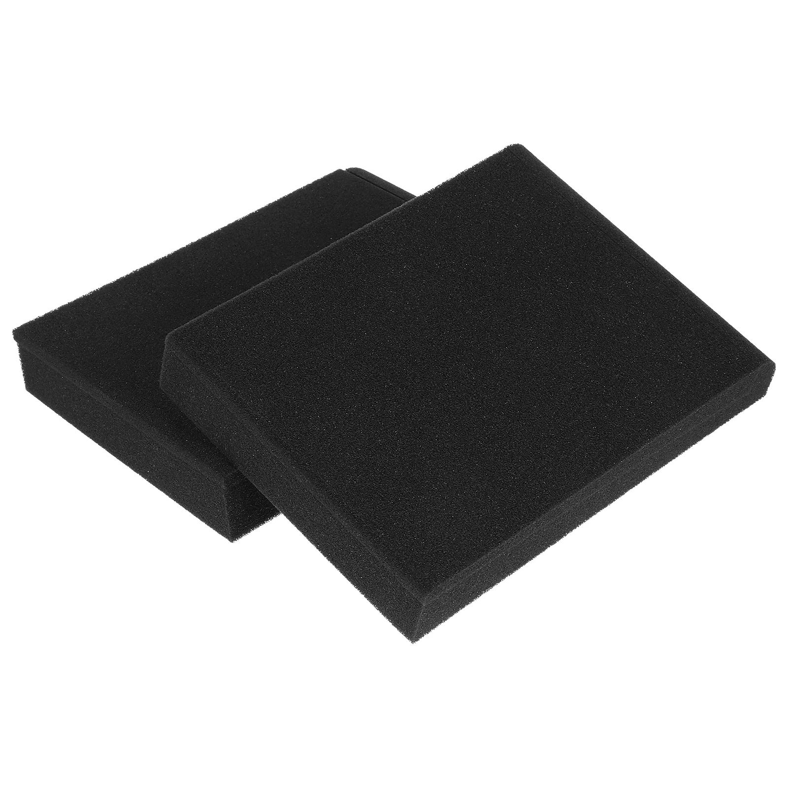 

2pcs Speaker Isolation Pad High Density Foam Mats Acoustic Panels Cushion Black Sound Vibration Absorption Stable Recording
