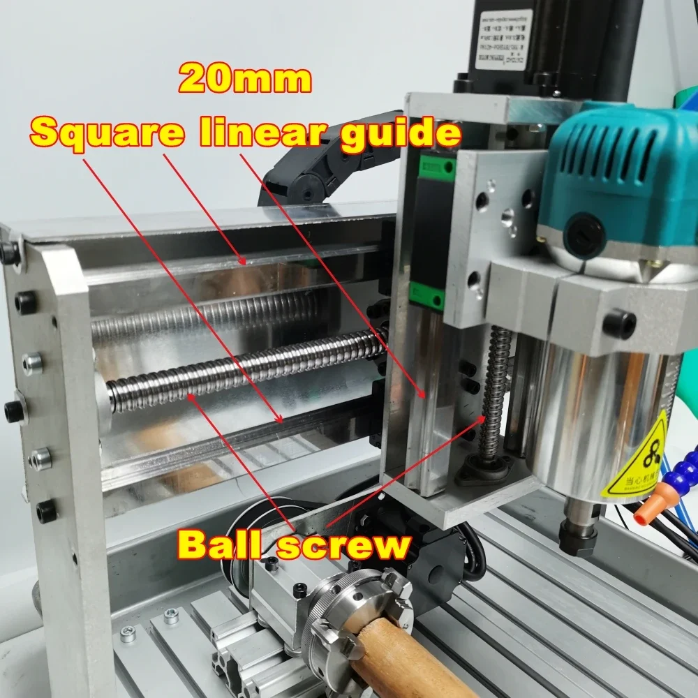 Imagem -05 - Máquina de Gravura Cnc Router para Trabalhar Madeira Fresadora Cortador com Tanque de Água 6040 Eixos 1500w 3040 3020 Escultura Metálica