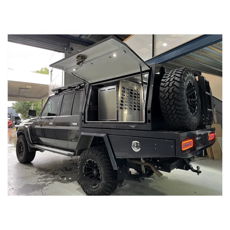 Customized Factory direct sale Waterproof Aluminum Ute Canopy Toolbox For Pickup Canopy dual cab ute tray and canopy For Sale