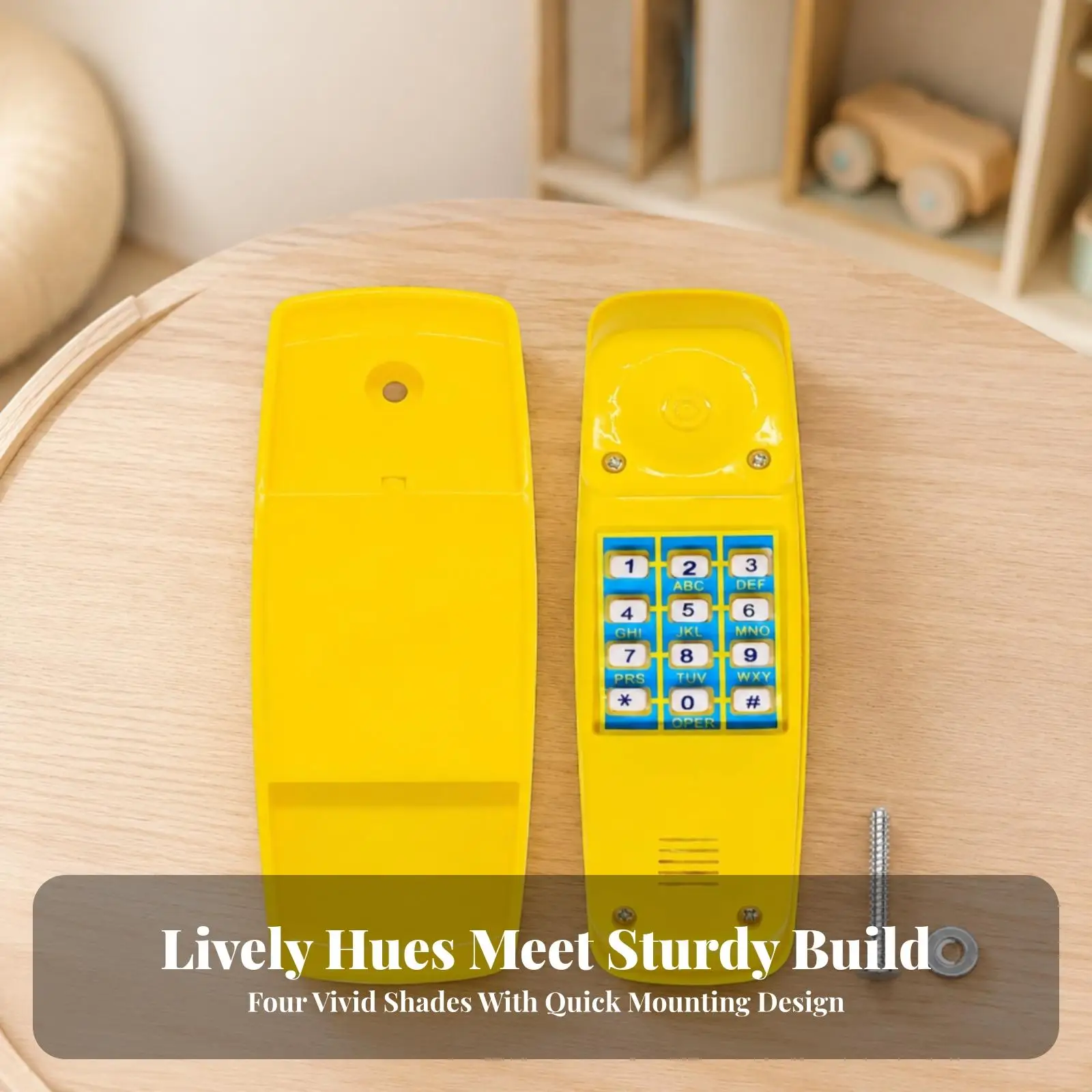 Kids Play Phone Accessory for Play Structures with Screws and Washers Easy Install