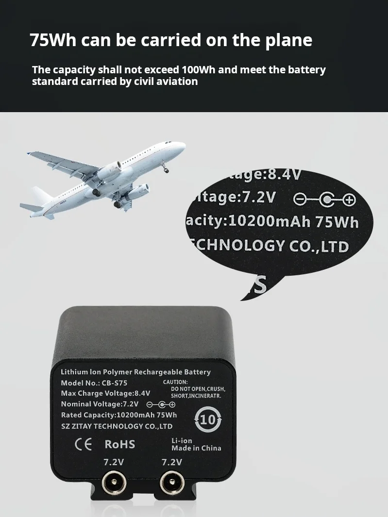 ZITAY LP-E8 بطارية خارجية لكاميرا Canon 550D 650D 600D Slr البث المباشر مصدر الطاقة 10200mah 7.2V